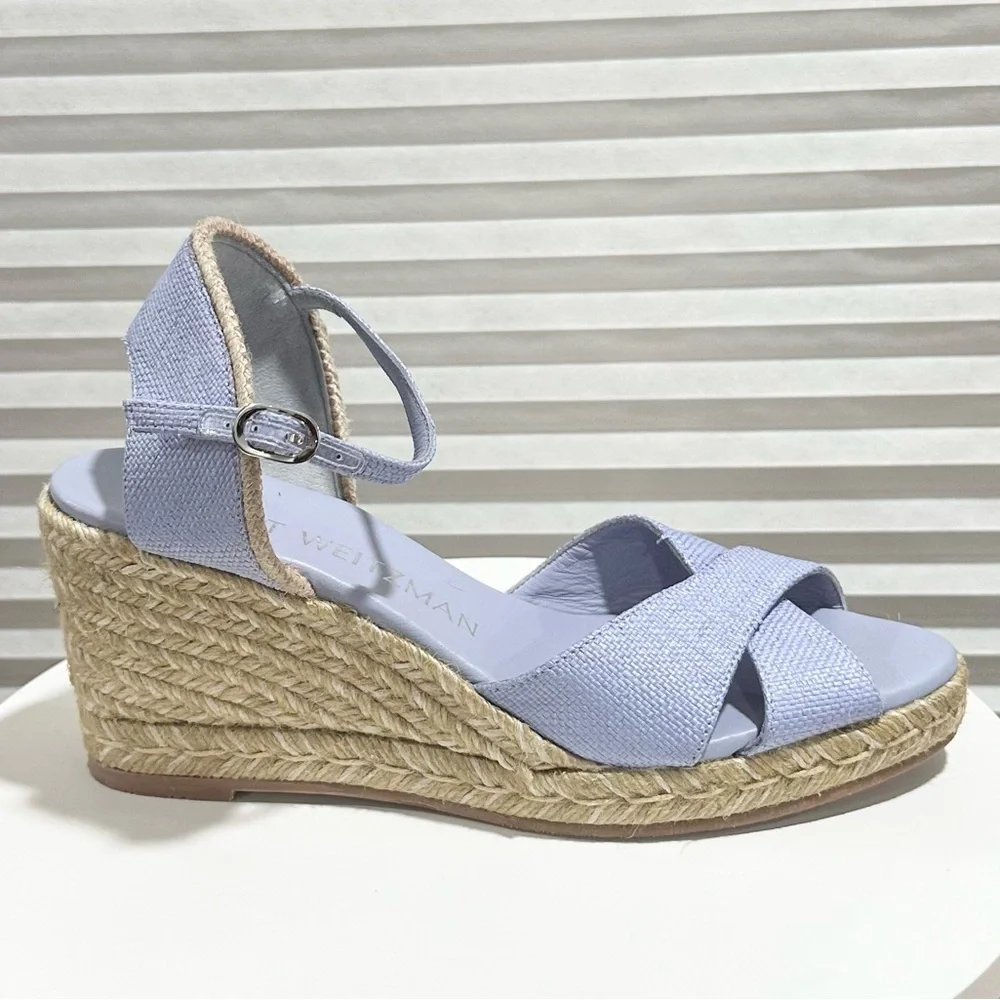 🌹STUART WEITZMAN🌹 Mirela Wedge Espadrilles Size:8B - Picture 2 of 8